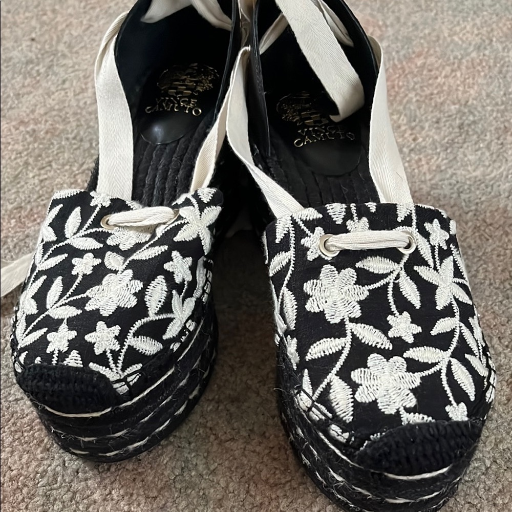 Black Vince Camuto Wedge Heels